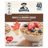 Oatmeal, Maple & Brown Sugar, Instant, Single-Serve Packets,40 - 1 EACH