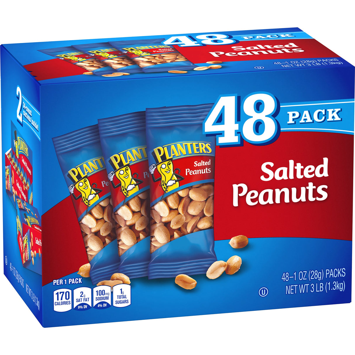 Peanuts, Salted, Single-Serve,48 - 1 OUNCE