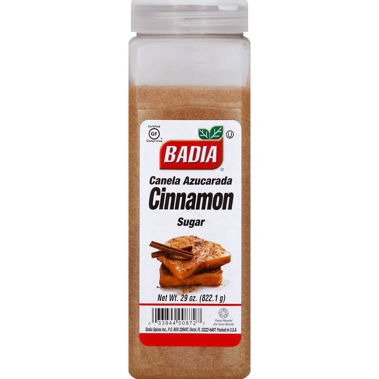 Seasoning, Cinnamon Sugar,6 - 29 OUNCE