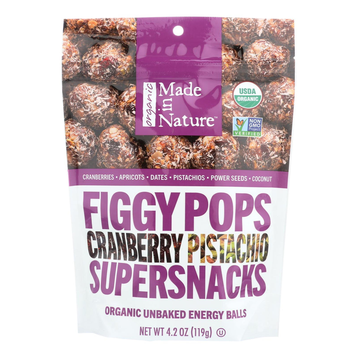 Energy Balls, Cranberry Pistachio,6 - 4.2 OUNCE