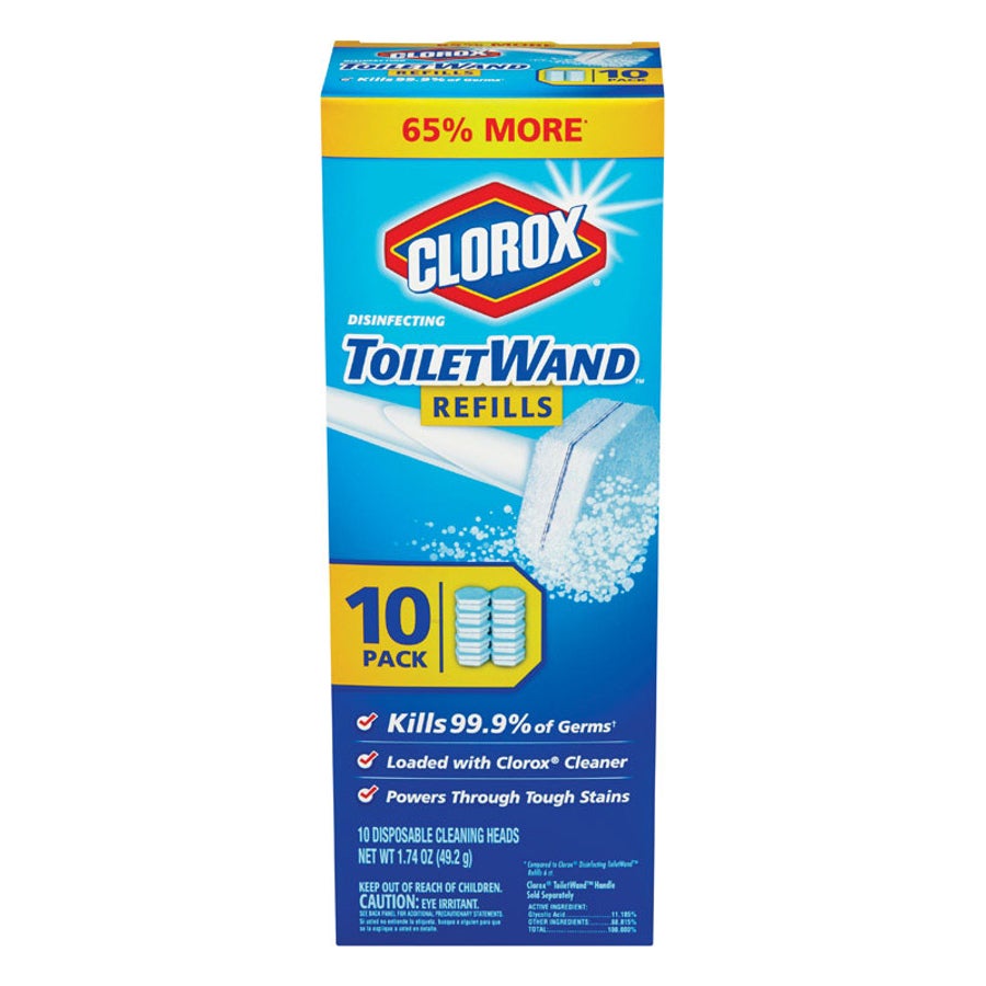 Refills, Toilet Wand Heads, Disinfecting,1 - 10 COUNT