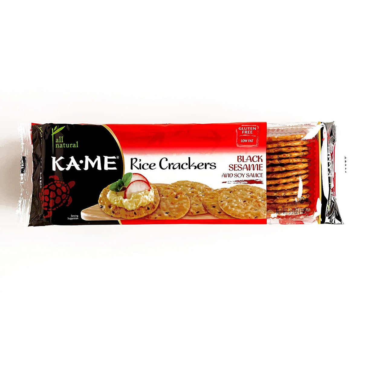 Crackers, Rice, Black Sesame & Soy Sauce,12 - 3.5 OUNCE