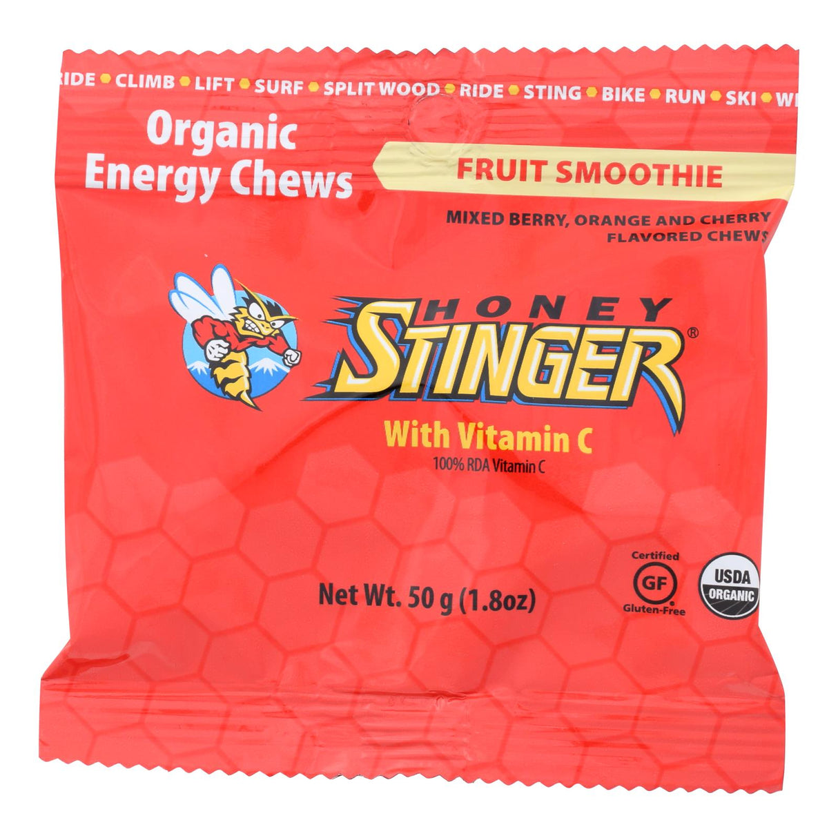Energy Chews, Fruit Smoothie, with Vitamin C,12 - 1.8 OUNCE