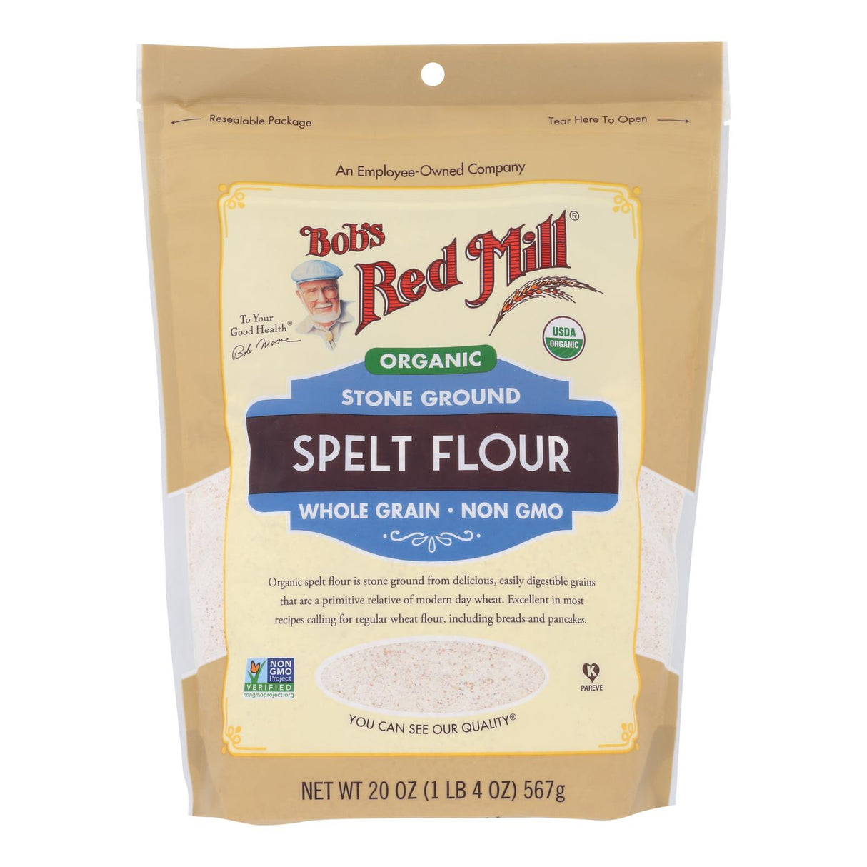 Flour, Spelt, Stone Ground,4 - 20 OUNCE