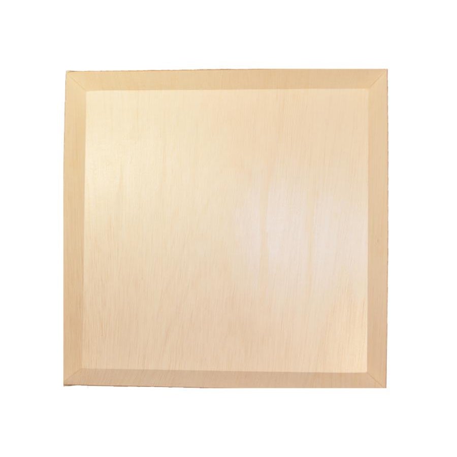 Trays, Food, 12 x 12 Inch, Wood, Square,4 - 25 COUNT