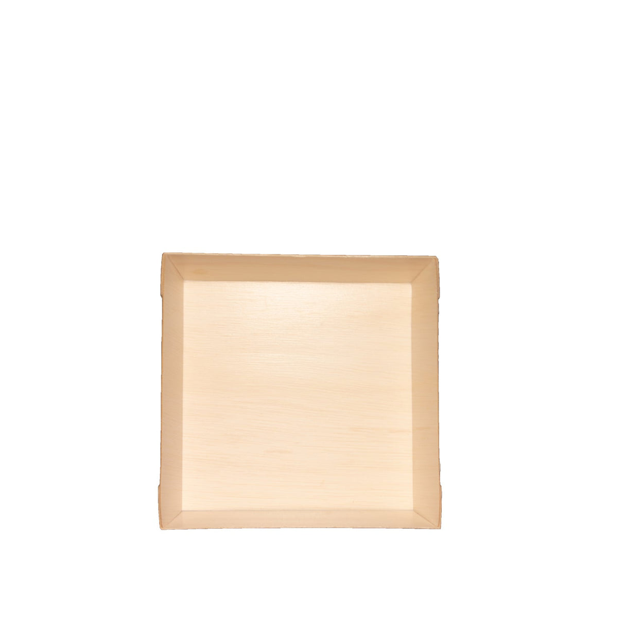 Trays, Food, 5 x 5 Inch, Wood, Square, Shallow,3 - 100 COUNT
