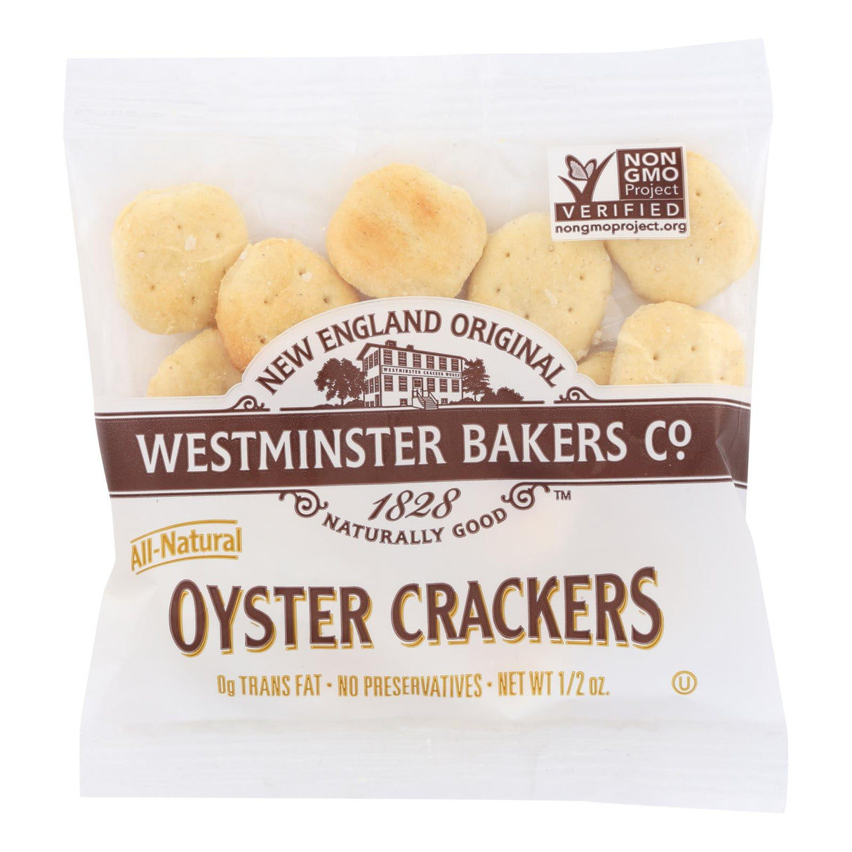 Crackers, Oyster, Single-Serve,150 - 0.5 OUNCE
