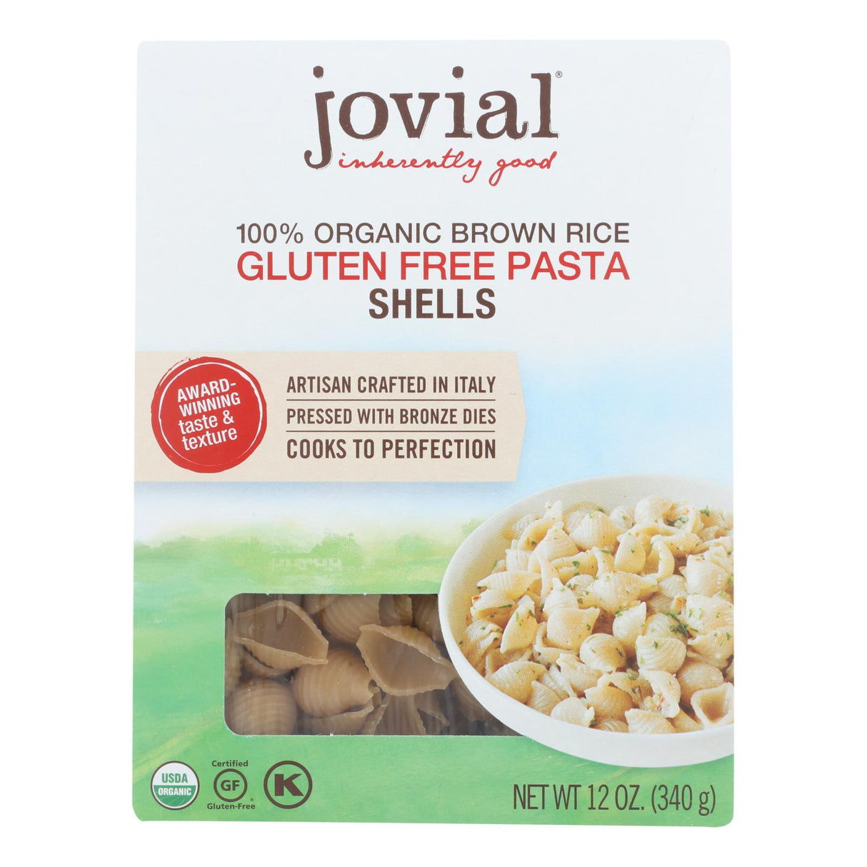Pasta, Shell, Brown Rice, Organic,12 - 12 OUNCE