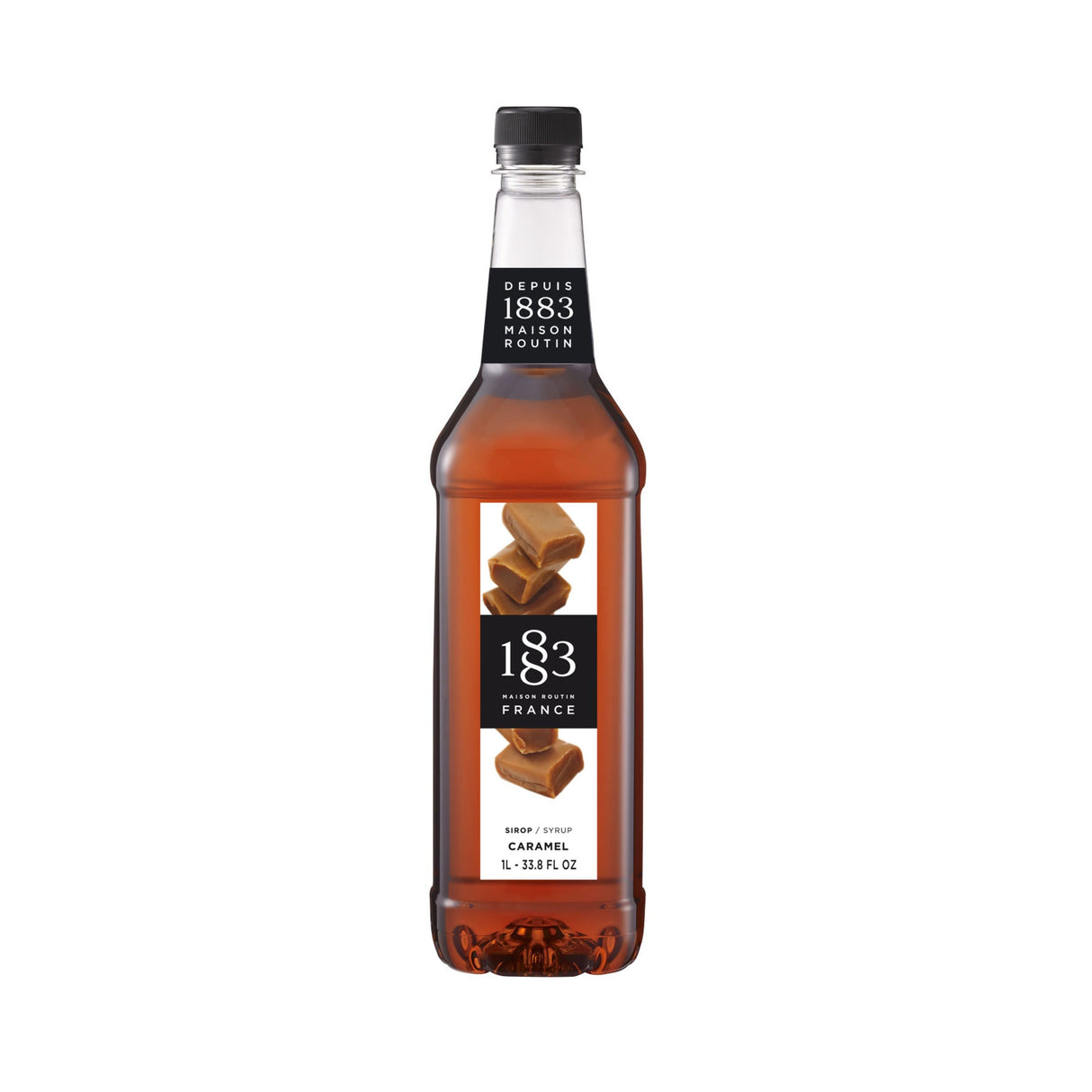 Beverage Syrup, Caramel, with Cane Sugar, Plastic,2 - 1 LITER
