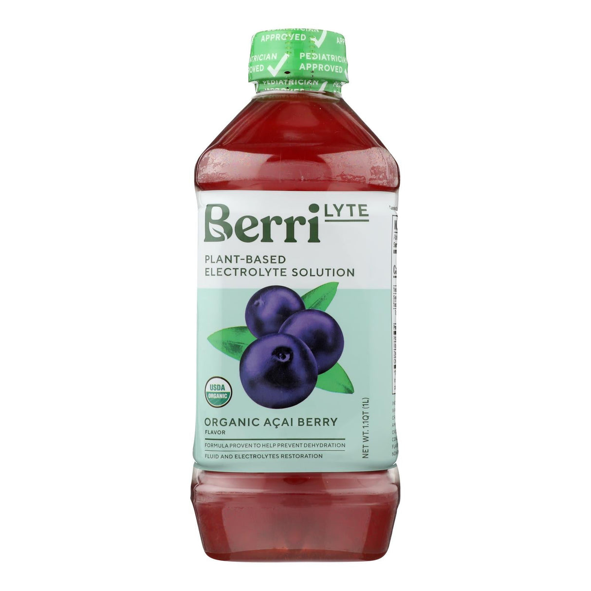 Supplement, Drink, Plant-Based Electrolyte, Acai,6 - 1 LITER