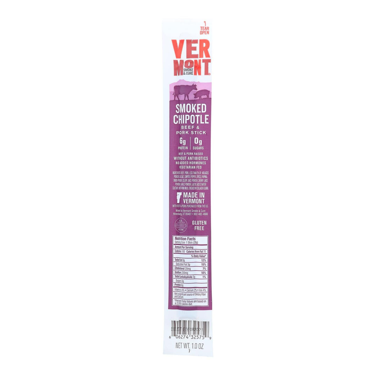 Sticks, Beef & Pork, Chipotle, Individually-Wrapped,24 - 1 OUNCE