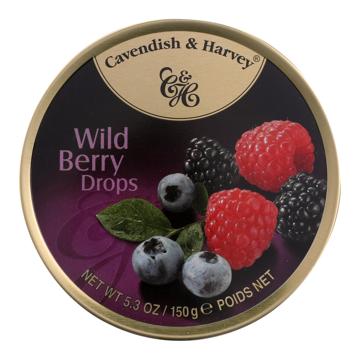 Hard Candy Drops, Wild Berry, Tin,12 - 5.3 OUNCE