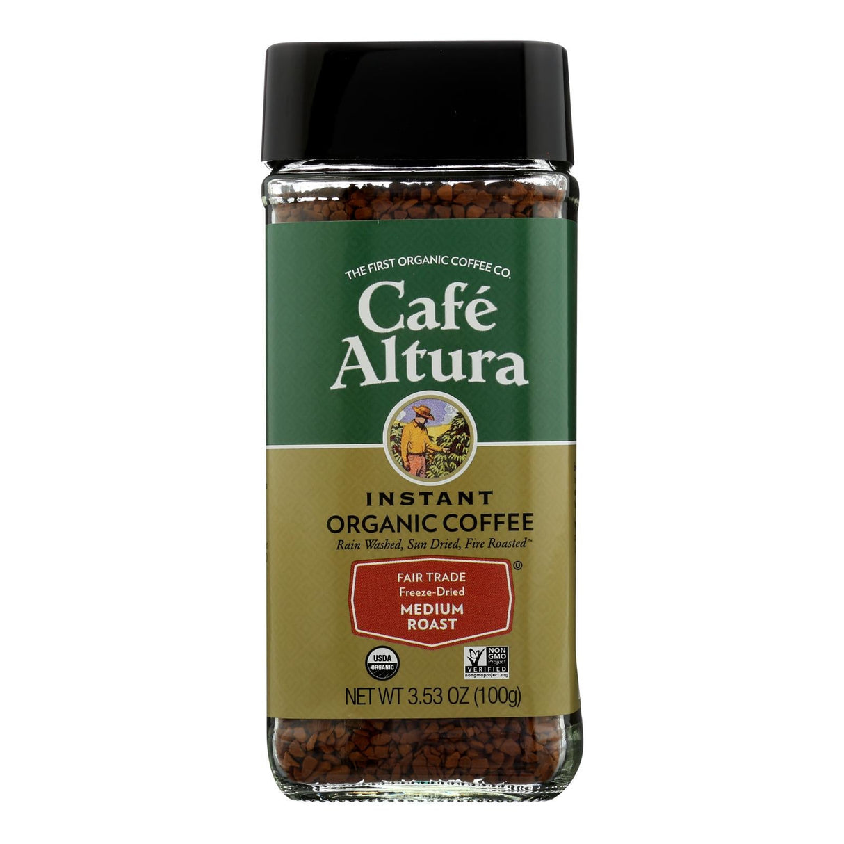 Coffee, Instant, Medium Roast, Decaffeinated,6 - 3.53 OUNCE