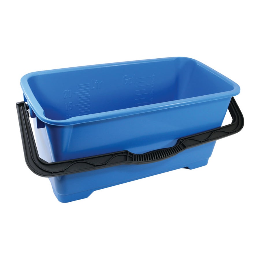 Bucket, 6 Gallon, Blue Plastic, 6 Gallon,1 - 1 EACH