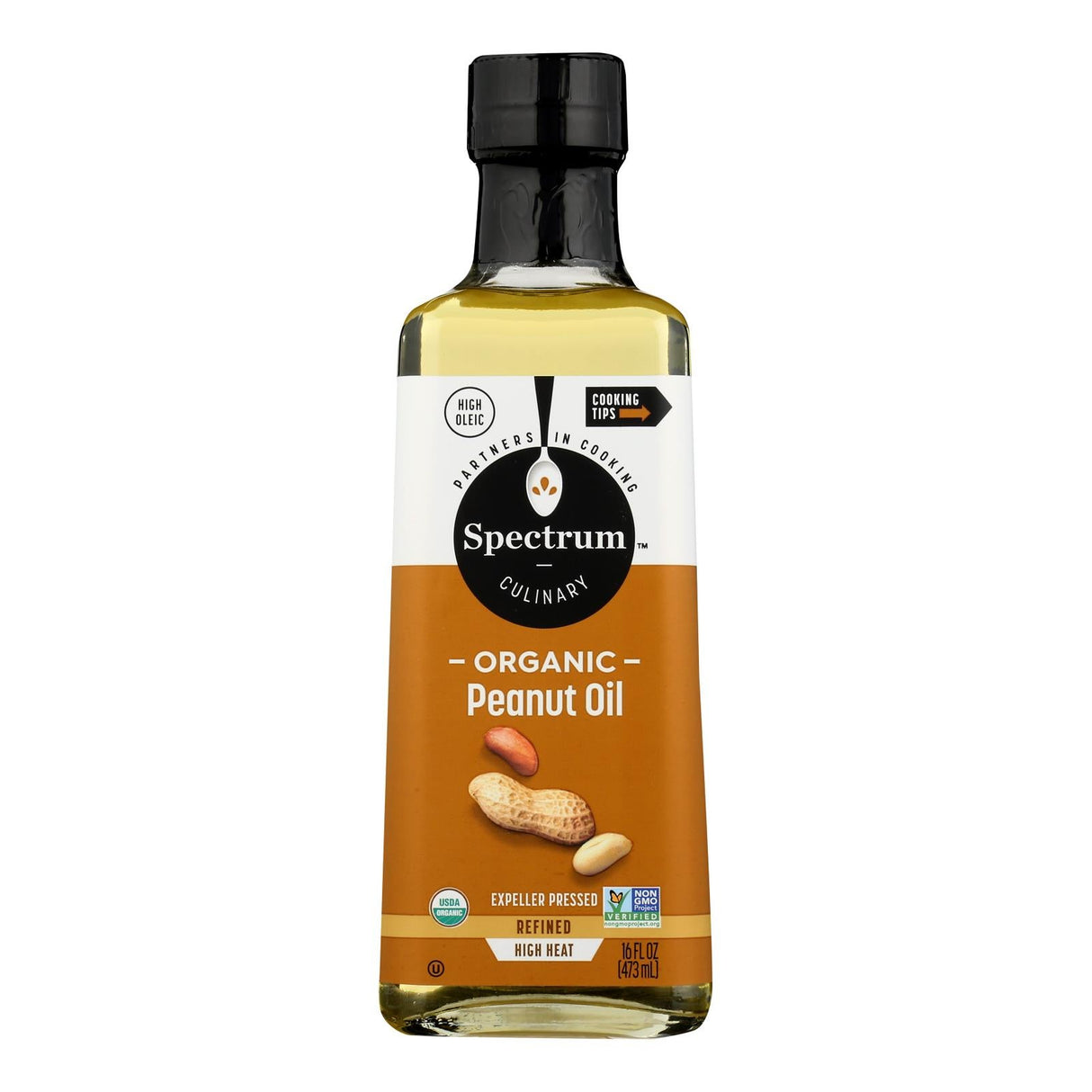 Oil, Frying, Clear, Peanut, Liquid,12 - 16 FLUID