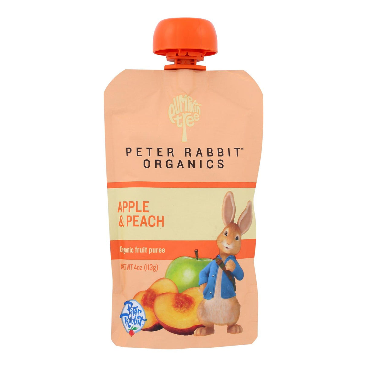 Puree, Vegetable & Fruit Snack, Peach & Apple, Single-Serve, Pouch,10 - 4 OUNCE
