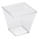 Cups, 5 Ounce, Plastic, Clear, Square, 2.50 x 2.50 x 2.50 Inch,1 - 100 COUNT
