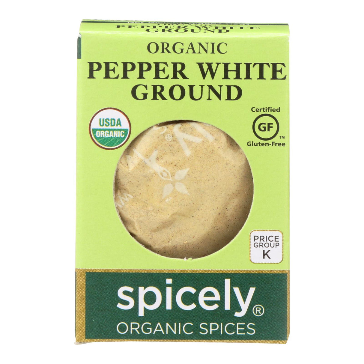 Peppercorns, White, Ground,6 - 0.45 OUNCE