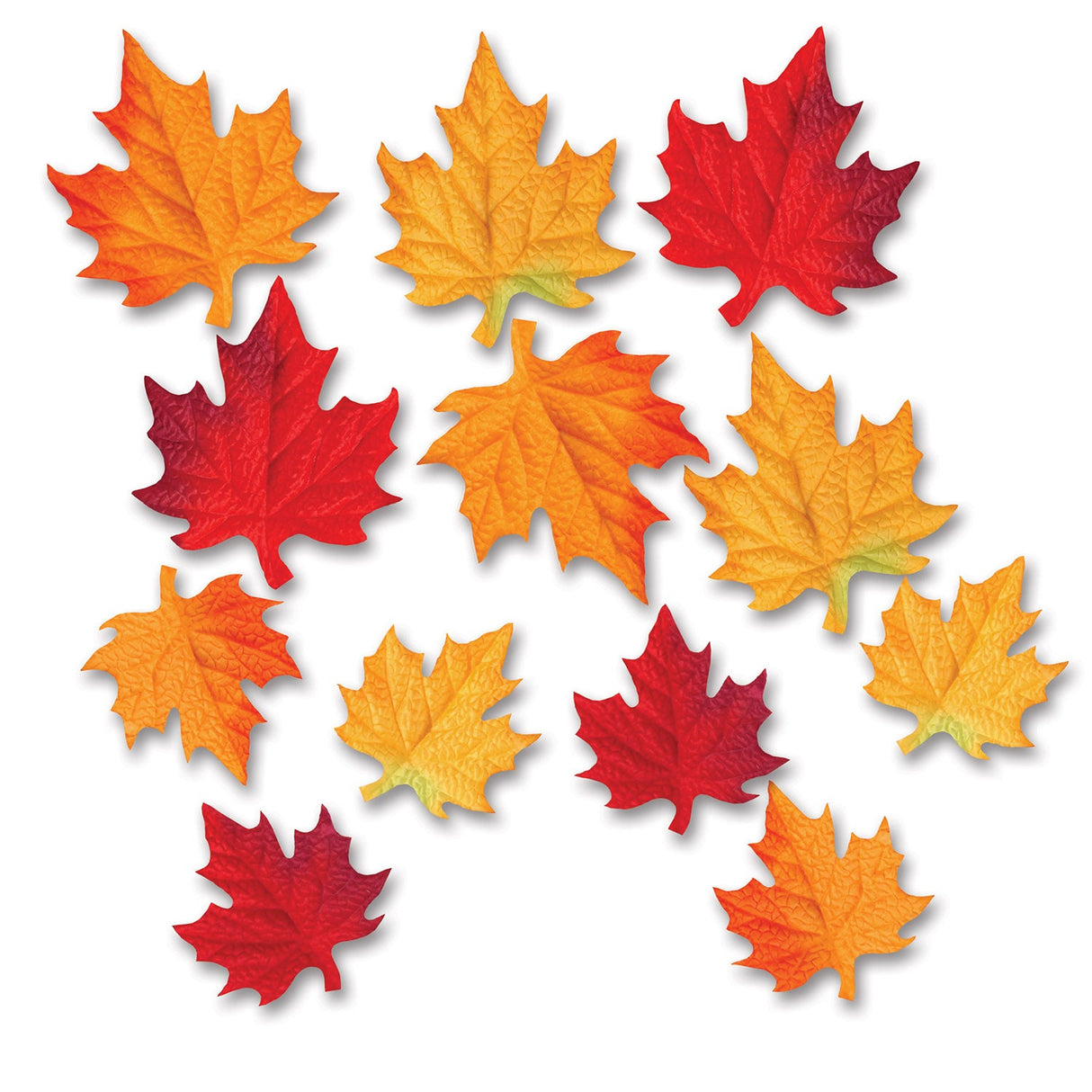 Decorations, Autumn Leaves, Assorted Size, Polyester,1 - 24 COUNT