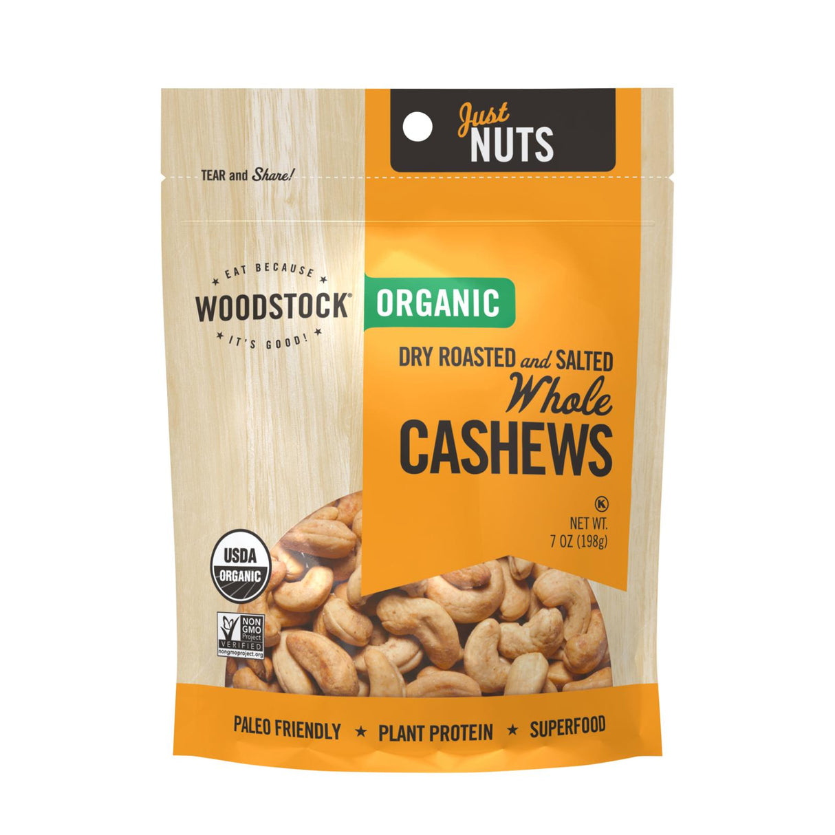 Cashews, Roasted & Salted, Whole,8 - 7 OUNCE