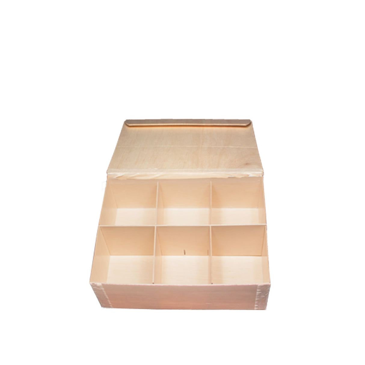 Boxes, Take-Out, Medium 6 x 8 x 3 Inch, Wood, with Dividers,2 - 25 COUNT