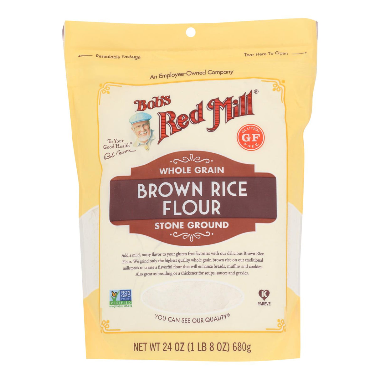 Flour, Brown Rice,4 - 24 OUNCE