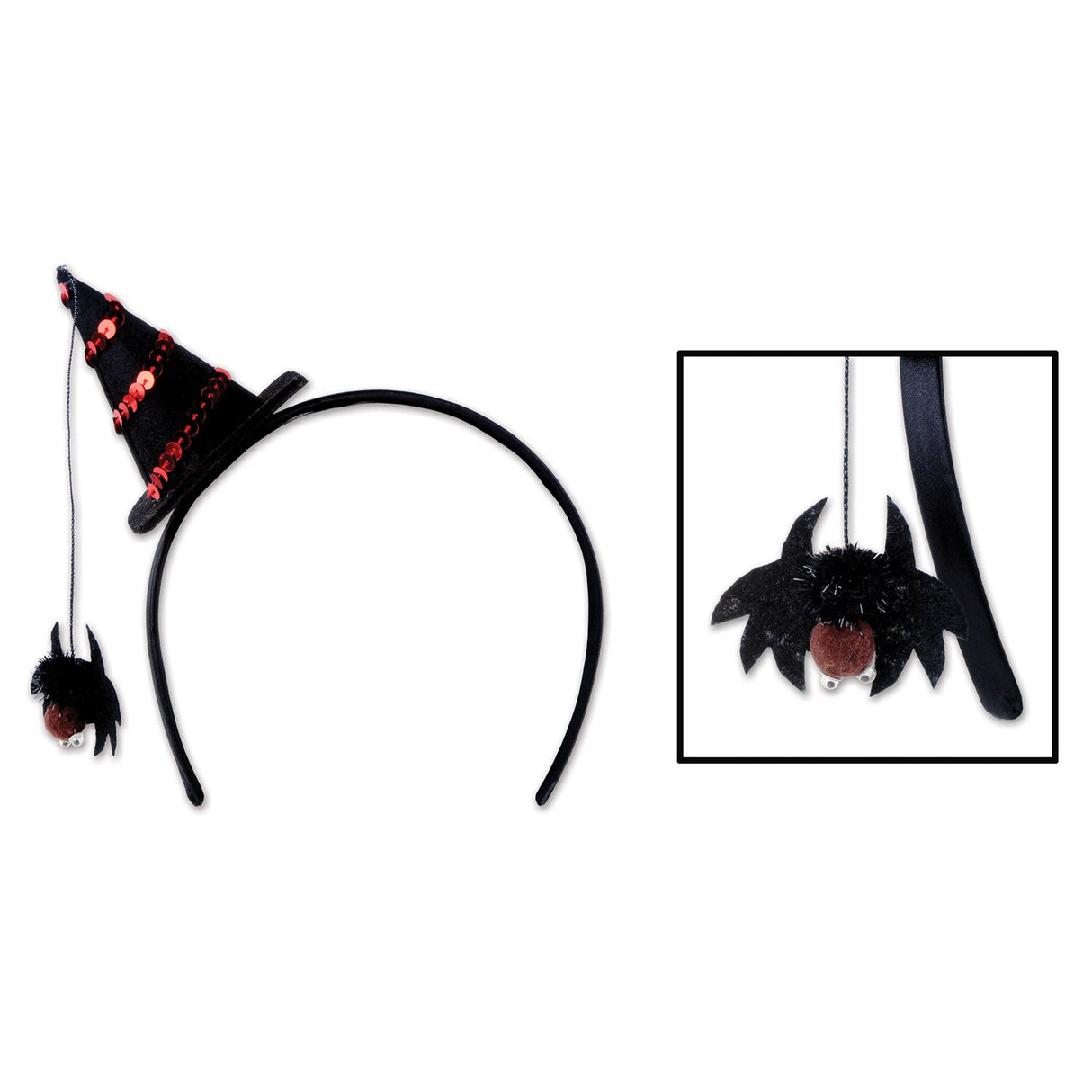 Headbands, Witch Hat & Spider, Halloween,1 - 12 COUNT