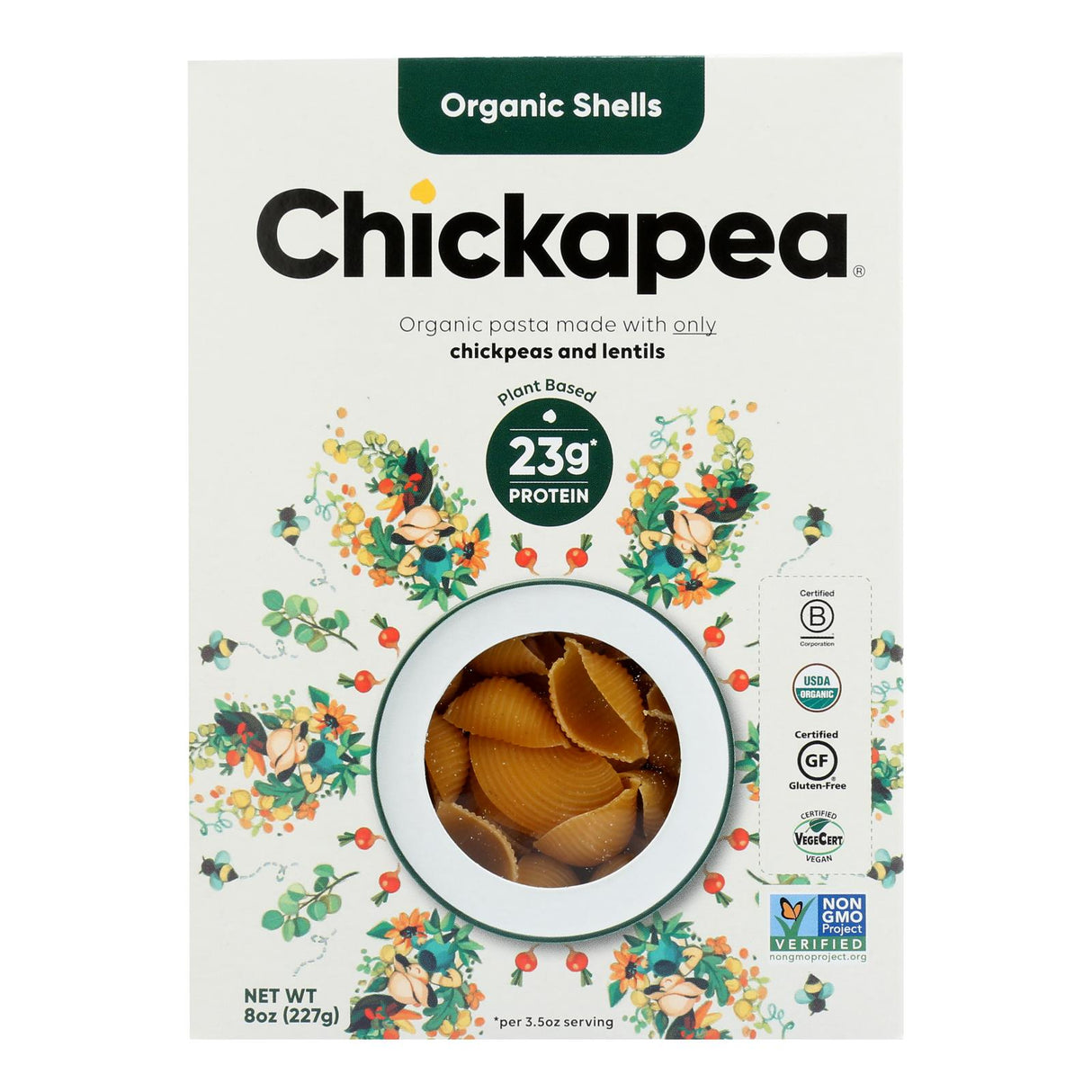 Pasta, Shells, Chickpea & Lentil,6 - 8 OUNCE