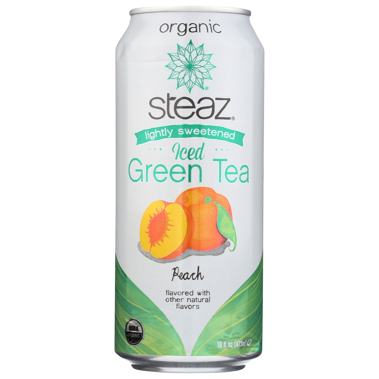 Iced Tea, Green, Peach, Single-Serve,12 - 16 FLUID