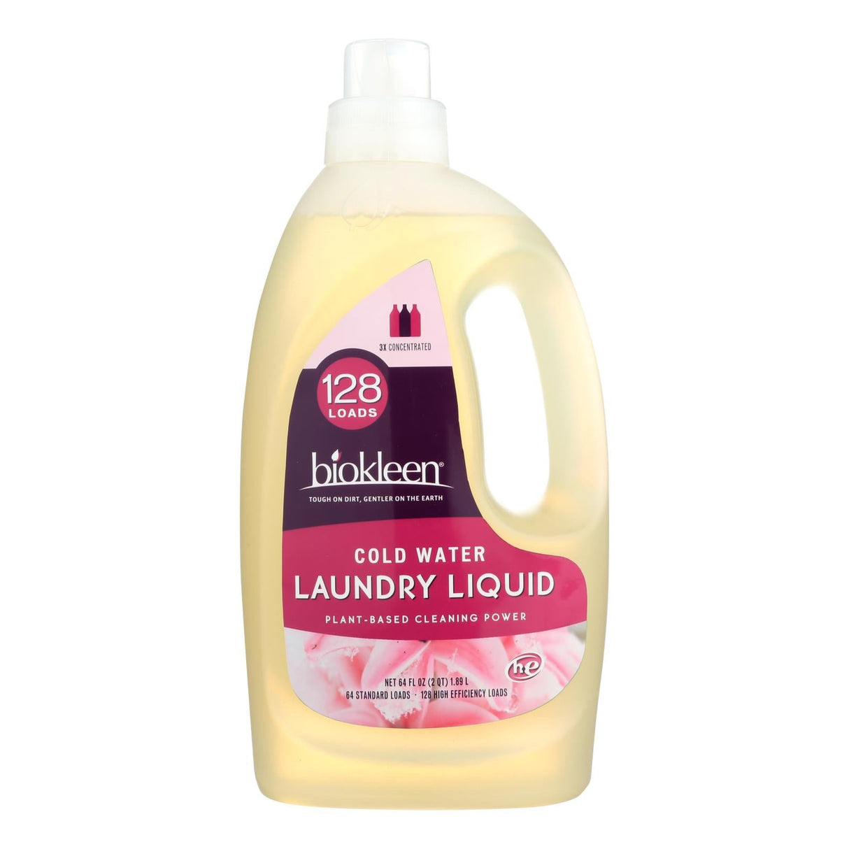 Laundry Detergent, Cold Water, 3x Concentrated, Liquid, High Efficiency,1 - 64 FLUID