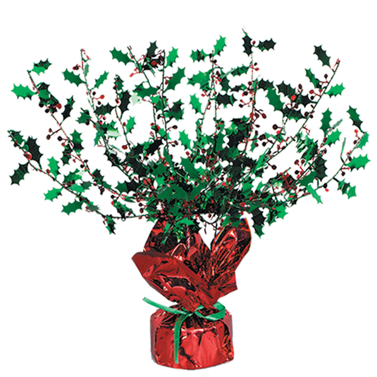 Decorations, Centerpiece, Holly & Berry, 15 Inch,1 - 12 COUNT