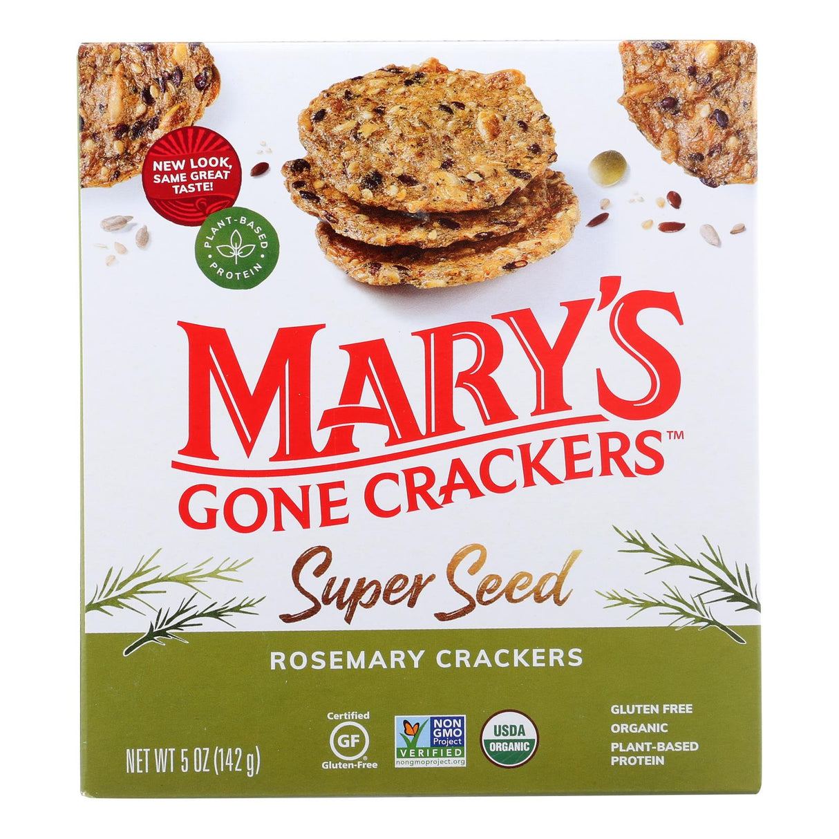 Crackers, Super Seed, Rosemary,6 - 5 OUNCE