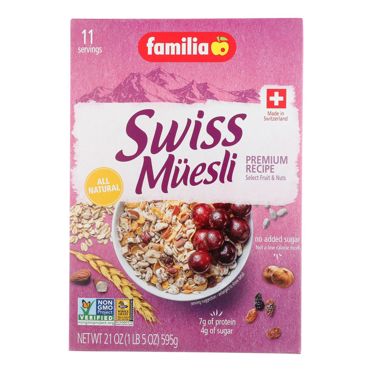 Muesli, Swiss Fruit & Nut,6 - 21 OUNCE