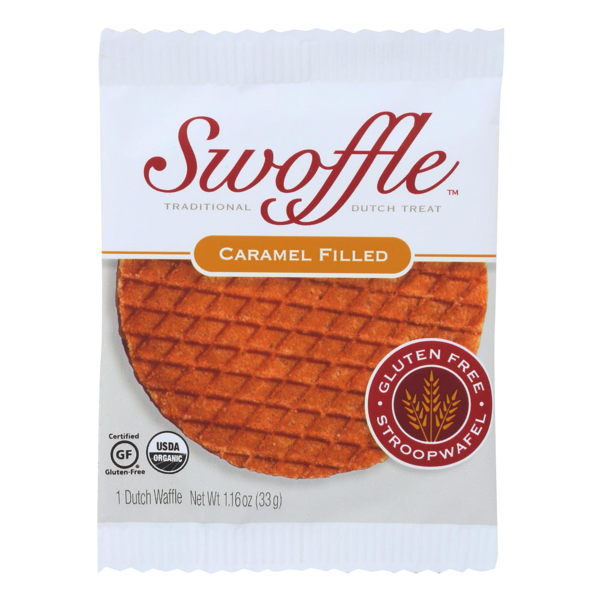 Cookies, Waffle, Caramel-Filled, Single-Serve, Shelf-Stable,16 - 1.16 OUNCE