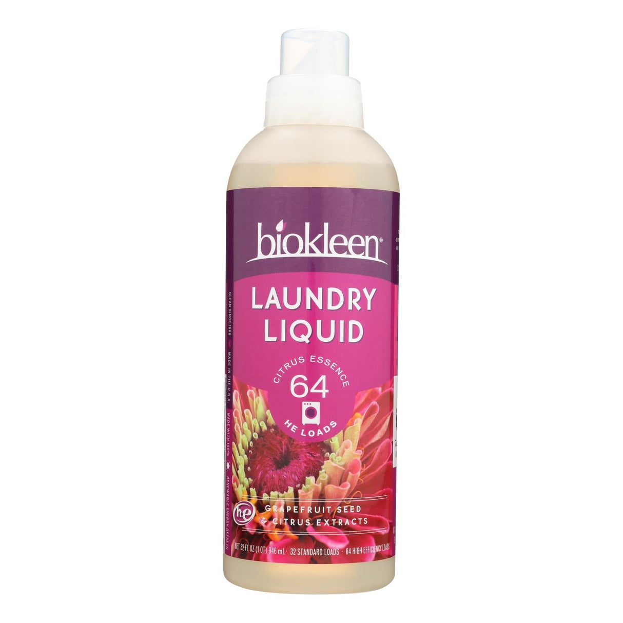 Laundry Detergent, Liquid, Citrus Essence, High Efficiency,6 - 32 FLUID