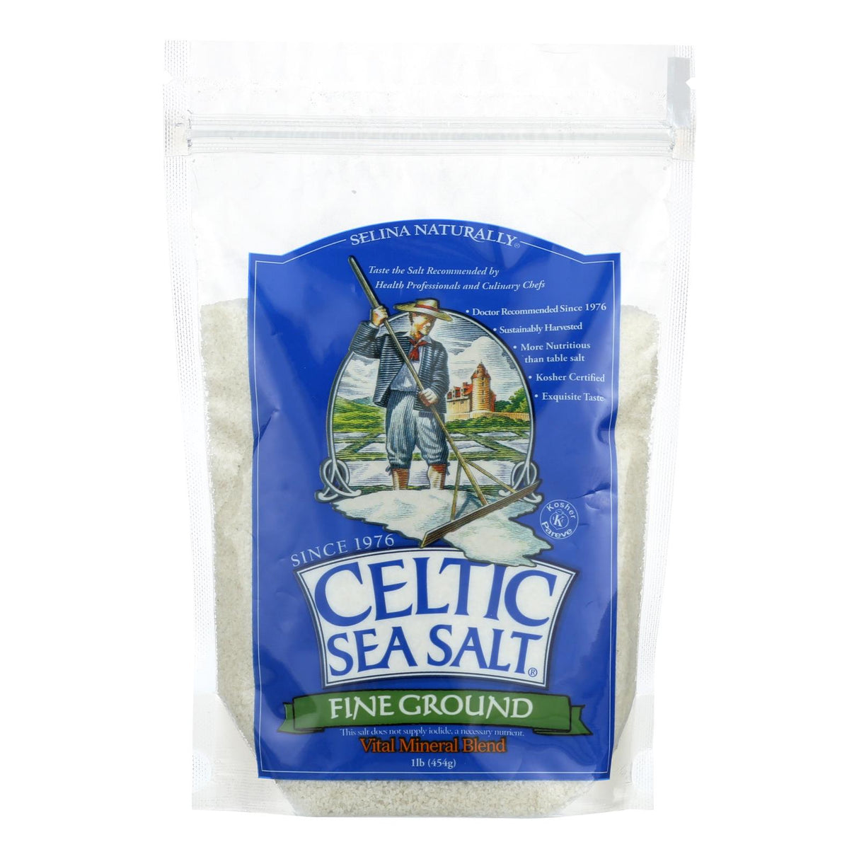 Salt, Sea, Fine, Pouch,6 - 1 POUND