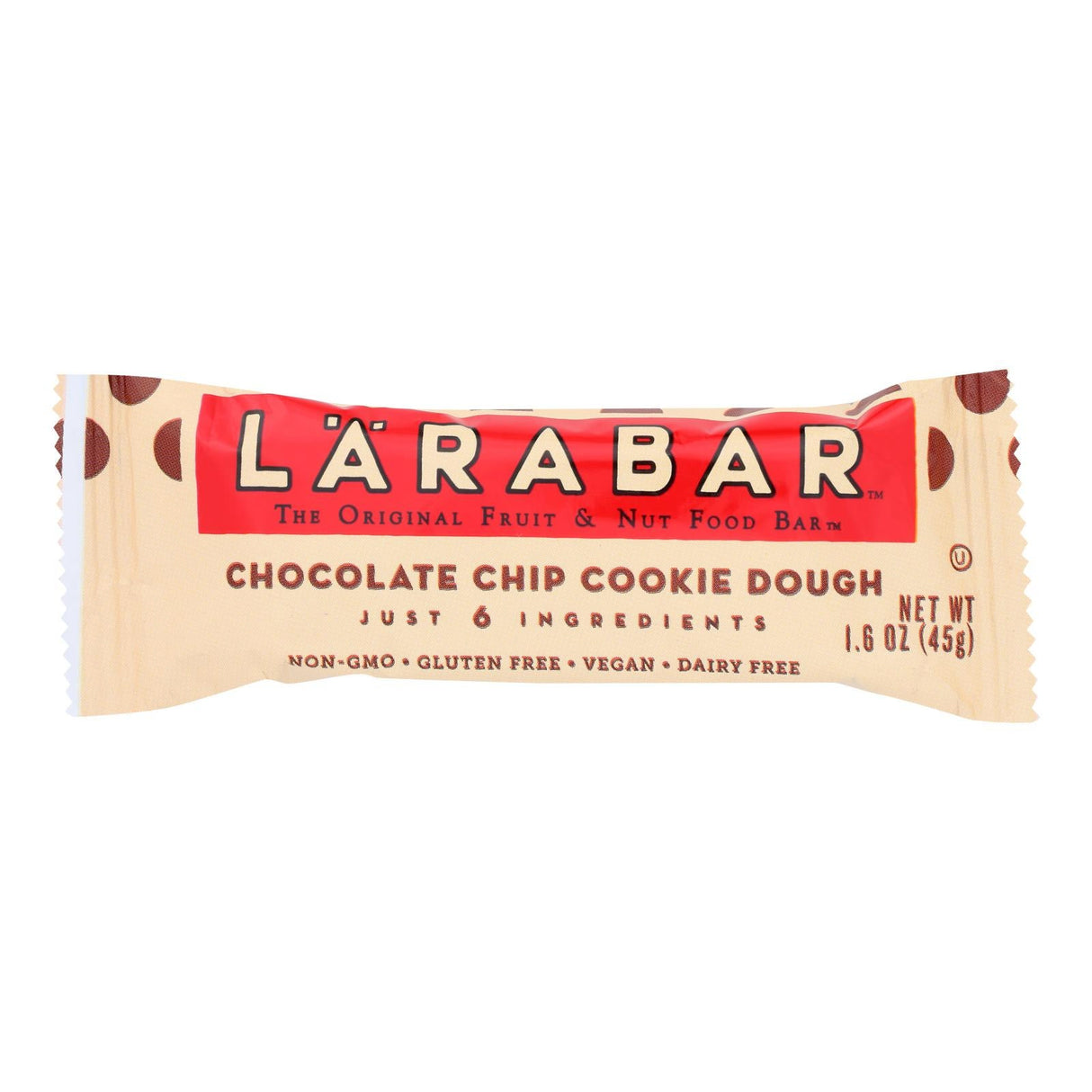 Bars, Fruit & Nut, Chocolate Chip Cookie Dough,16 - 1.6 OUNCE