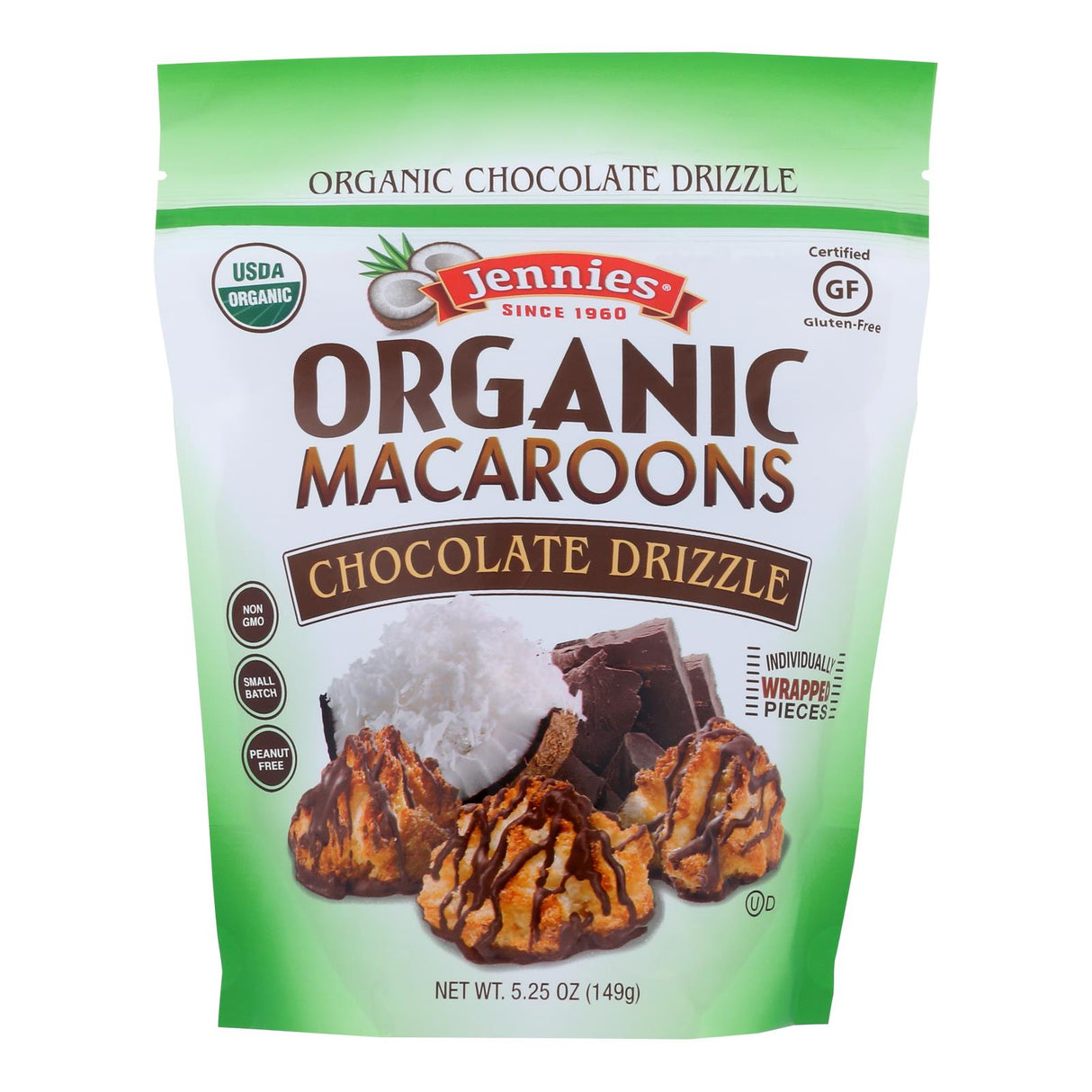 Macaroons, Coconut, Chocolate Drizzle, Shelf-Stable,6 - 5.25 OUNCE