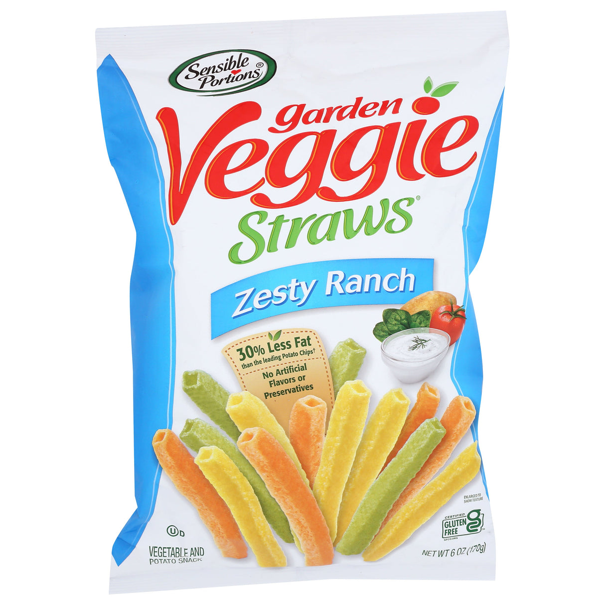 Snacks, Veggie Straw, Zesty Ranch,12 - 7 OUNCE