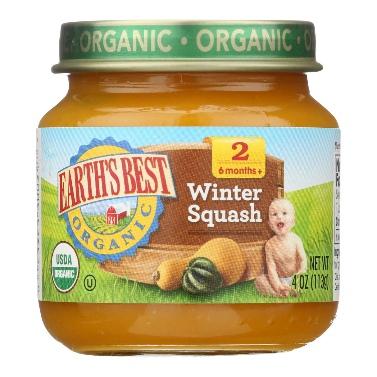 Baby Food, Winter Squash, Stage 2,10 - 4 OUNCE