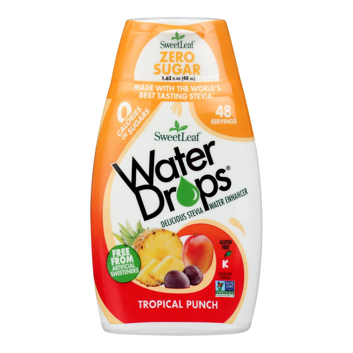 Water Enhancer, Tropical Punch, with Stevia,1 - 1.62 FLUID