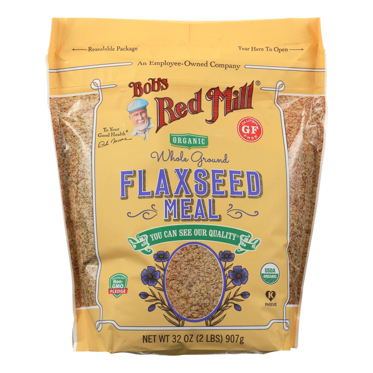 Flaxseed Meal, Golden,4 - 32 OUNCE
