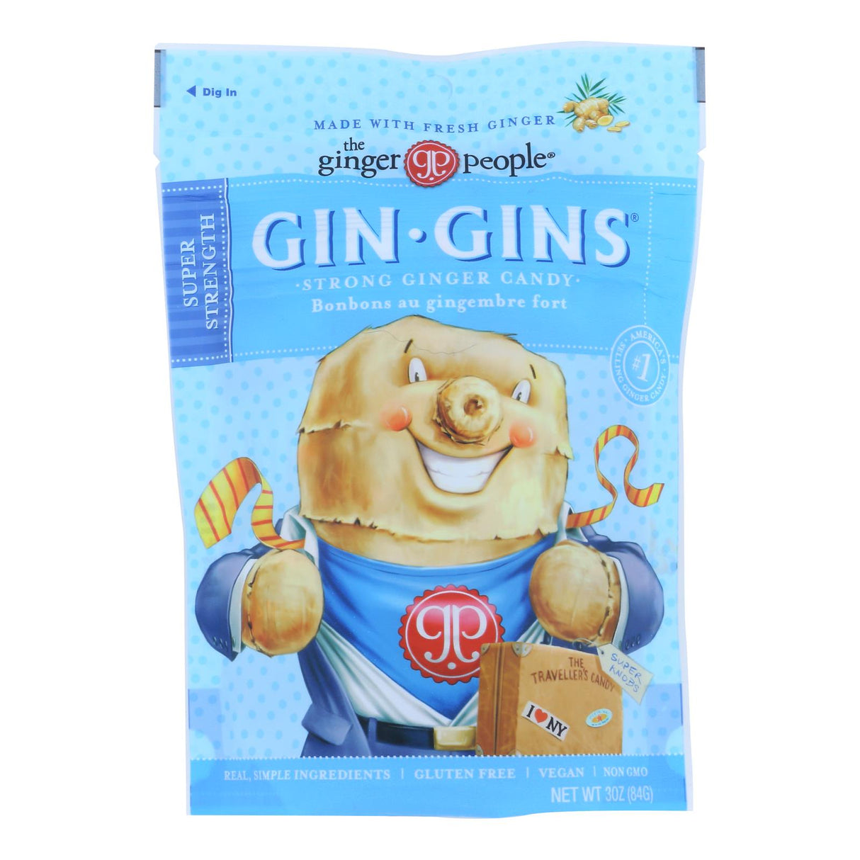 Candy, Ginger, Gin Gins,12 - 3 OUNCE