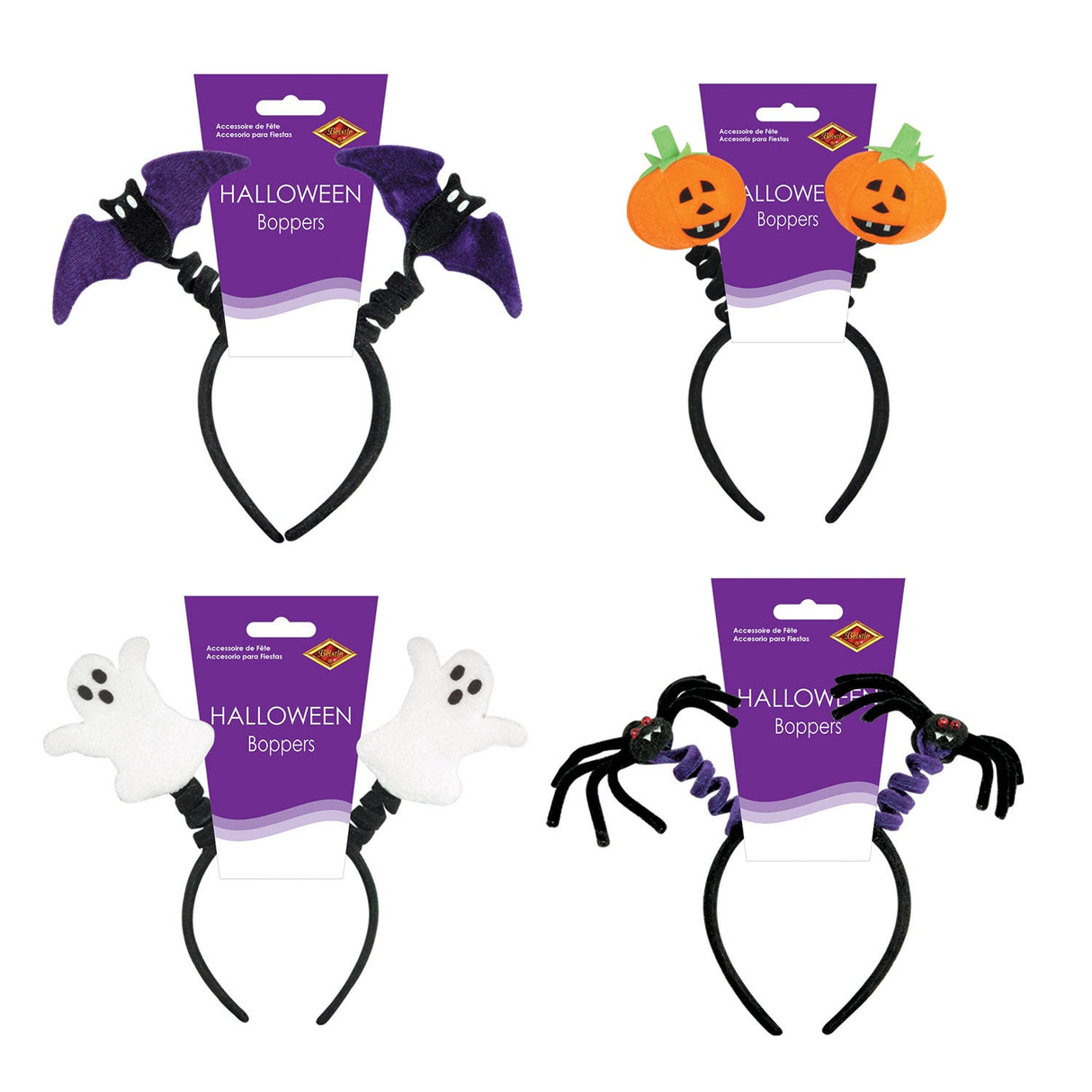 Headbands, Bopper, Halloween, Assorted Design,1 - 12 COUNT