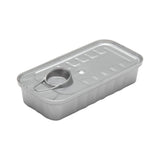 Container, 2 Ounce, Plastic, Clear, Tin Can-Design, 4 x 2 x 1 Inch,1 - 100 COUNT