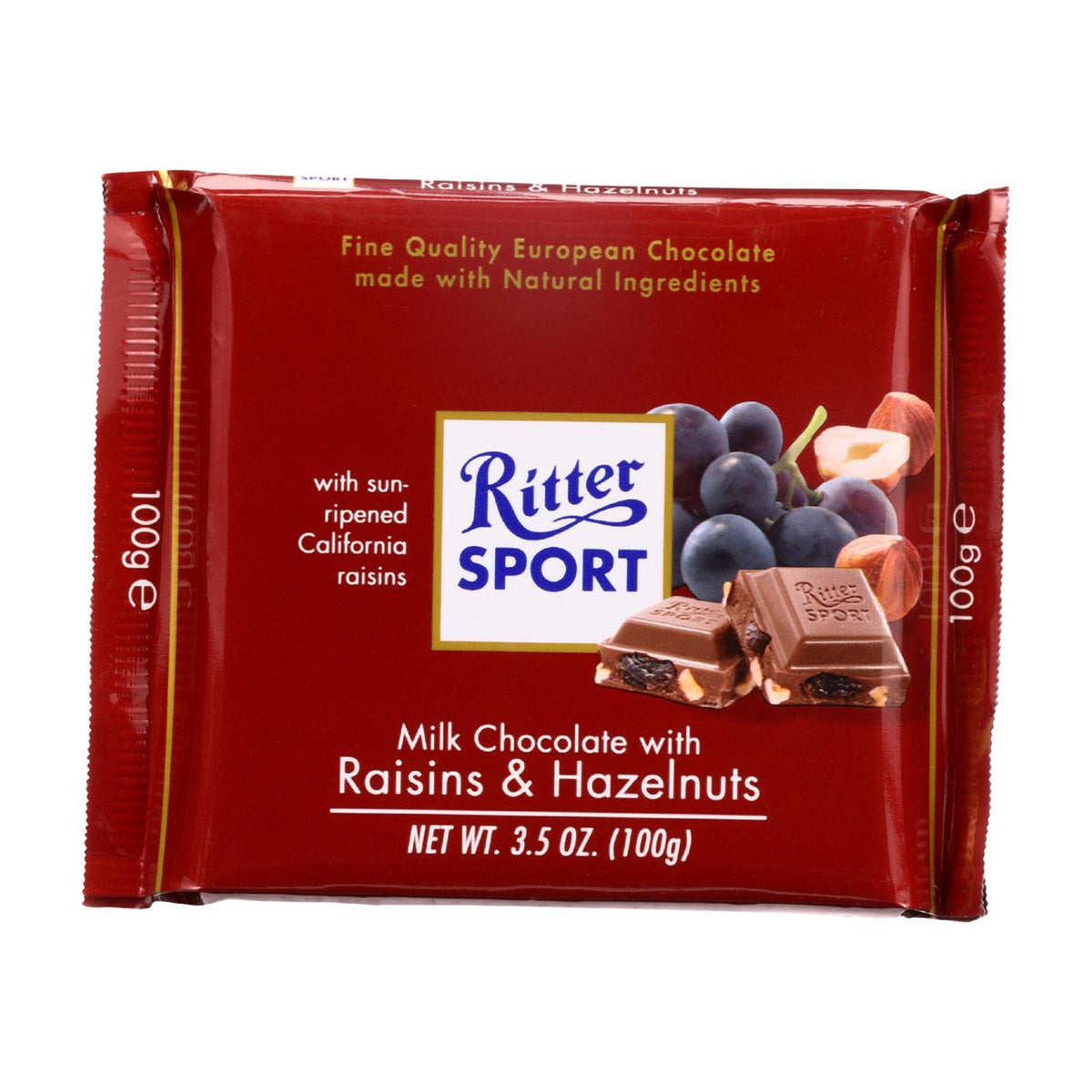 Candy Bars, Milk Chocolate, with Raisins & Hazelnuts,12 - 3.5 OUNCE