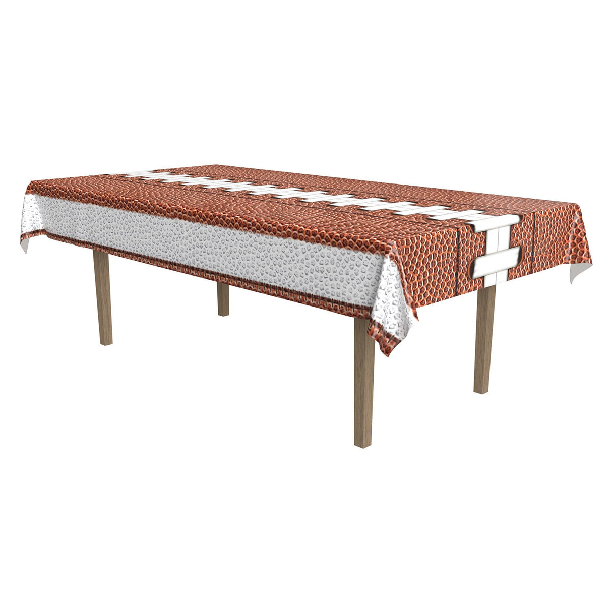 Table Covers, Football, 54 x 108 Inch, Plastic,1 - 12 COUNT