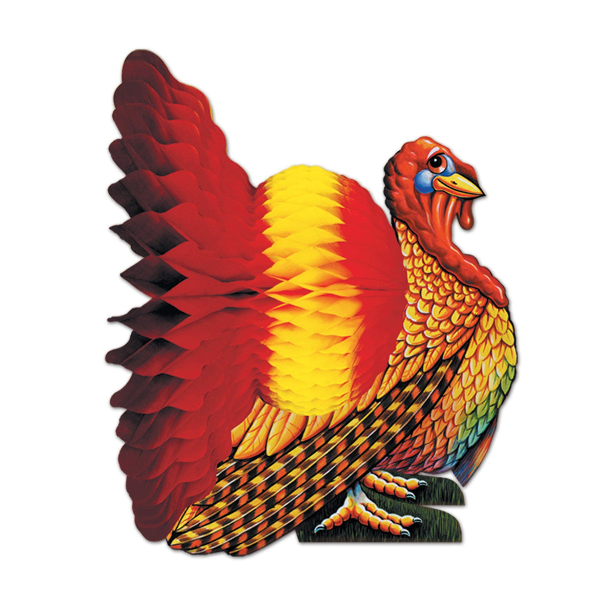 Decorations, Centerpiece, Turkey, 12 Inch, Tissue,1 - 12 COUNT