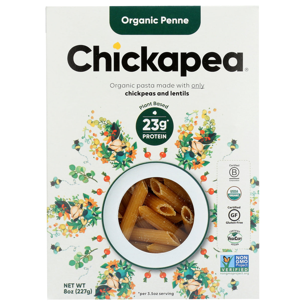 Pasta, Penne, Chickpea & Yellow Pea,6 - 8 OUNCE