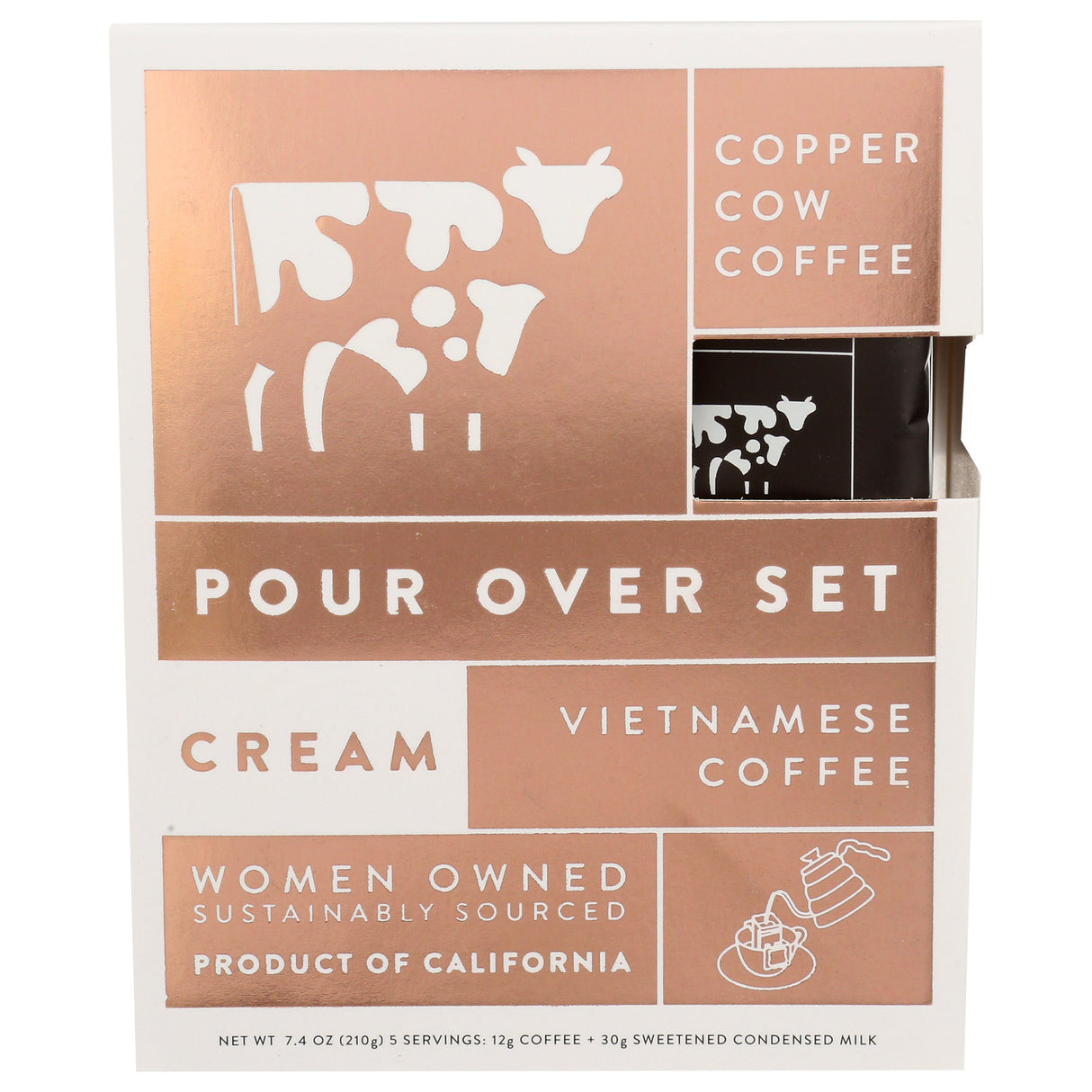 Coffee Kit, Ground, Vietnamese, with Sweetened Condensed Milk Cream,6 - 5 COUNT